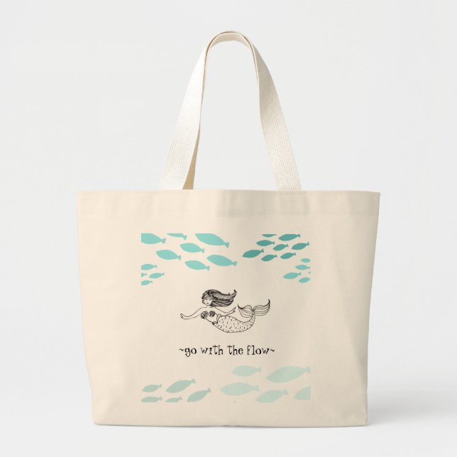 Sac de plage de Mermaid Fourre-tout (Devant)