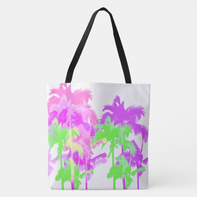 Sac de plage de Palm Hawaiian Palm Wave à chaleur  (Devant)