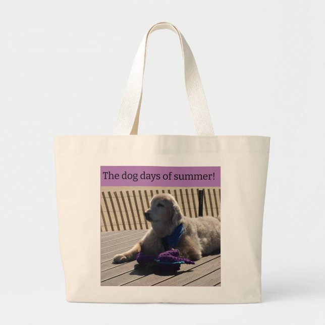 Sac de plage des jours de chien d'été (Devant)