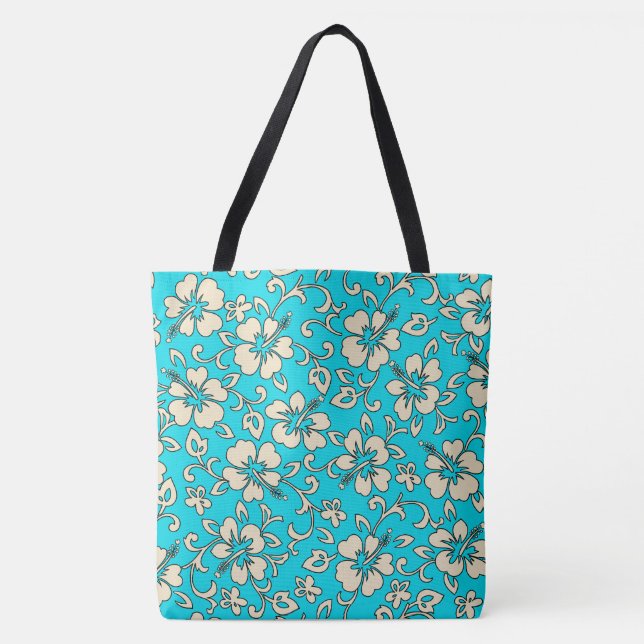 Sac de plage floral de Malia Hawaii Hibiscus (Devant)