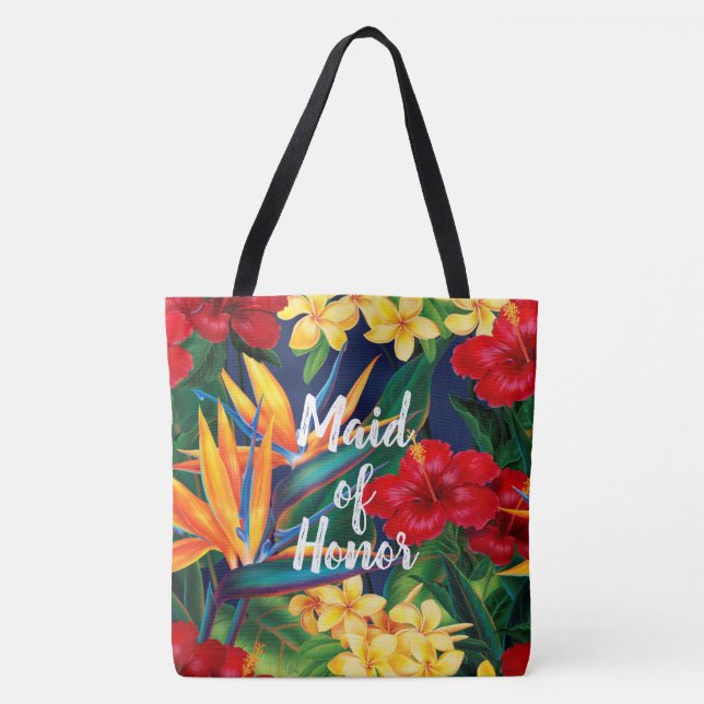 Sac de plage personnalisable Tropical Paradise Haw (Devant)