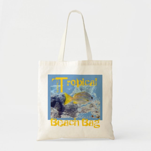 Sac de plage (poisson jaune) (Devant)