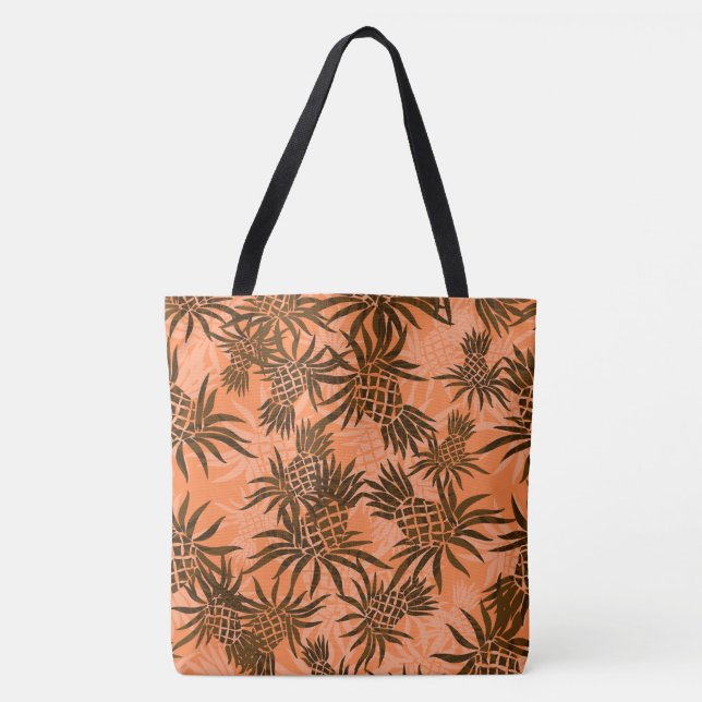 Sac de plage Tropical Hawaiian Camo à ananas (Devant)