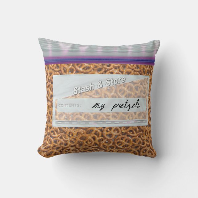 Sac de Pretzels Snacks Oreiller décoratif (Recto)