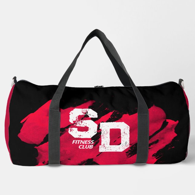 Sac de remise en forme rouge et noir (Recto)