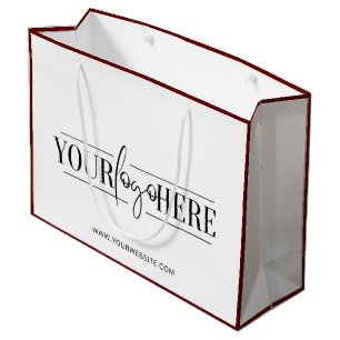 Sac de shopping de vêtements de boutique avec logo