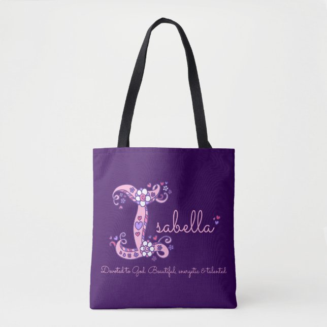 Sac de signification d'art et de nom de monogramme (Devant)