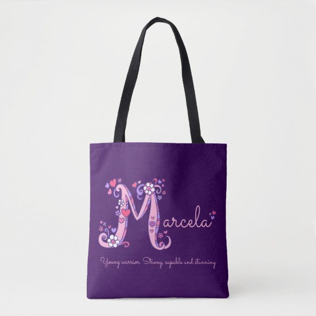 Sac de signification d'art et de nom de monogramme (Devant)