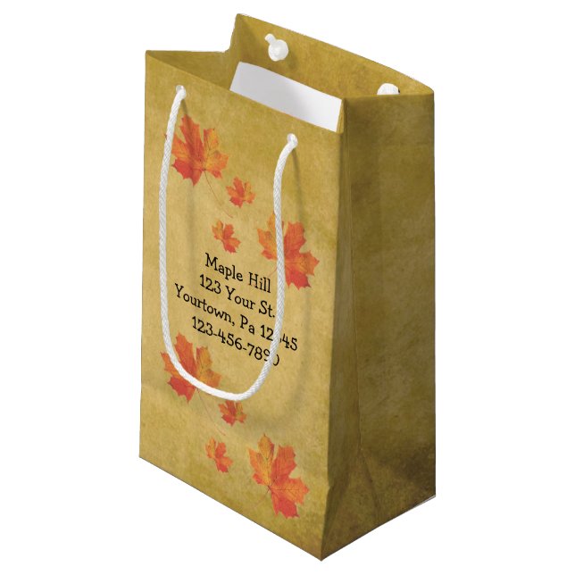 Sac de sirop d'érable Feuille (Devant Angle)