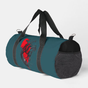 Sac de sport à cœur humain avec éclaboussure de sa