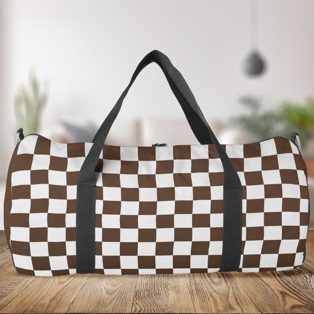 Sac De Sport À damiers Brown (Créateur téléchargé)