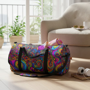 Sac de sport à tourbillons psychédéliques