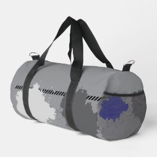 Sac De Sport Absract Silver et Blue Cloud Art Gym & Travel