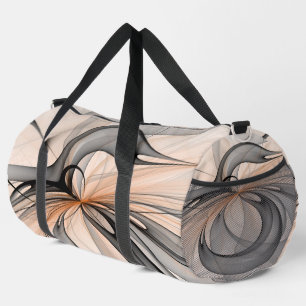 Sac De Sport Abstrait Anthracite Grey Sienna Art moderne fracta
