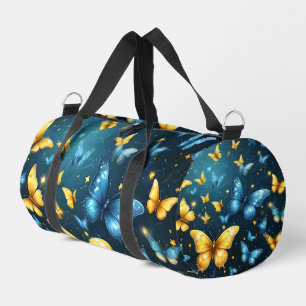 Sac De Sport Ailes de Joie : Papillons Volants Bleus et Jaunes,