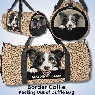 Sac De Sport Ajouter Nom du chien Votre nom, Bordure Collie