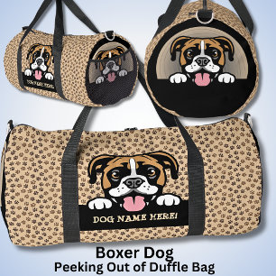 Sac De Sport Ajouter Nom du chien Votre nom, Chien de boxe