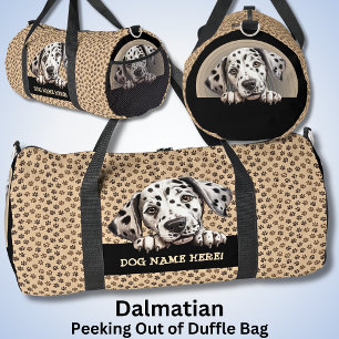 Sac De Sport Ajouter un nom de chien ou votre nom, Dalmatie