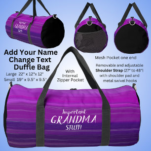 Sac De Sport Ajouter un nom, modifier le texte, rose violet mau