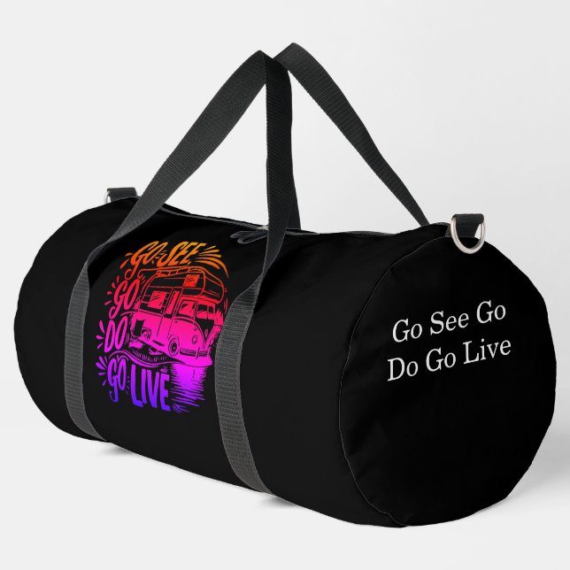 Sac De Sport Allez voir, allez faire, allez vivre l'aventure (Coin gauche)