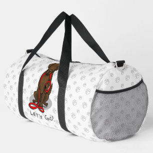 Sac De Sport Allons-y ! Chien Retriever à Poil Plat (liver)