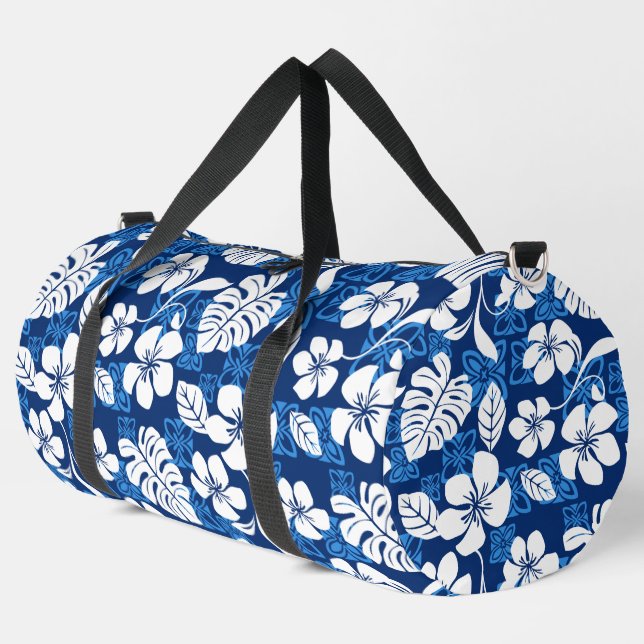 SAC DE SPORT ALOHA VENDREDI MOTIF EN BLEU (Coin gauche)