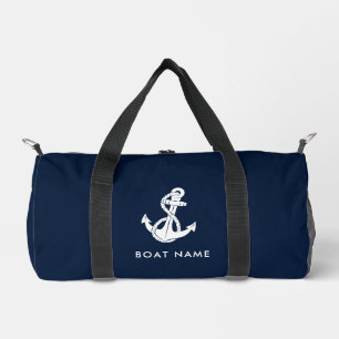 Sac De Sport Ancre nautique Marine Blue Boat Crew Custom