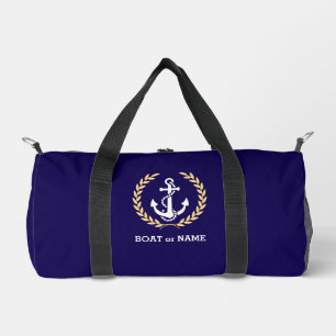 Sac De Sport Ancre nautique personnalisée Nom du bateau Marine