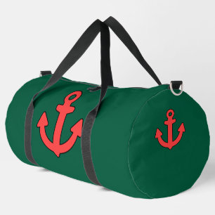 Sac De Sport Ancre Rouge Vert Voyage Athlétisme Voile