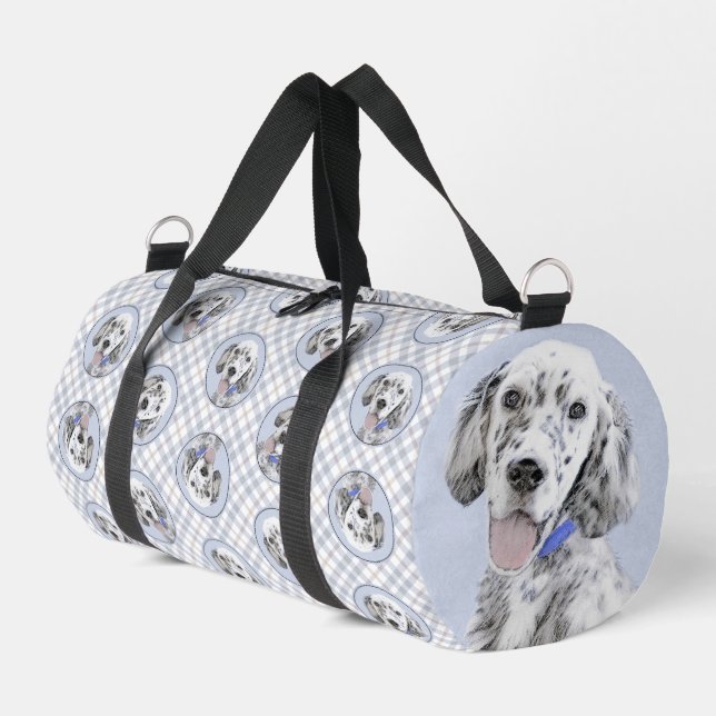 Sac De Sport Anglais Setter Blue Belton Peinture chien animal d (Coin gauche)
