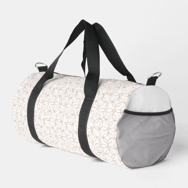 Sac De Sport Anneaux D'Or Sur Mariage Blanc (Coin droit)