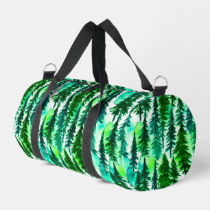 Sac De Sport Aquarelle de la forêt de pins de montagne