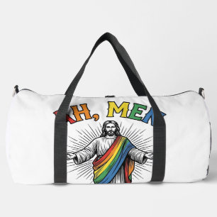 Sac De Sport Arc-en-ciel religieux vintage Ah Men