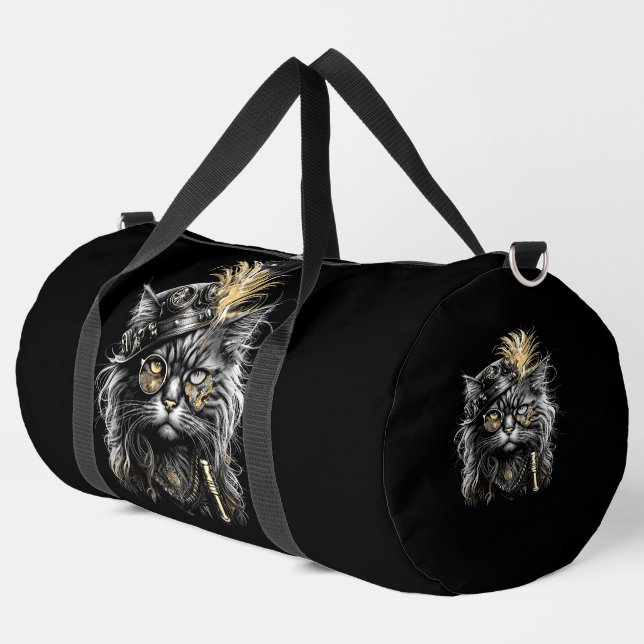 Sac De Sport Awesome Steampunk Cat  (Coin gauche)