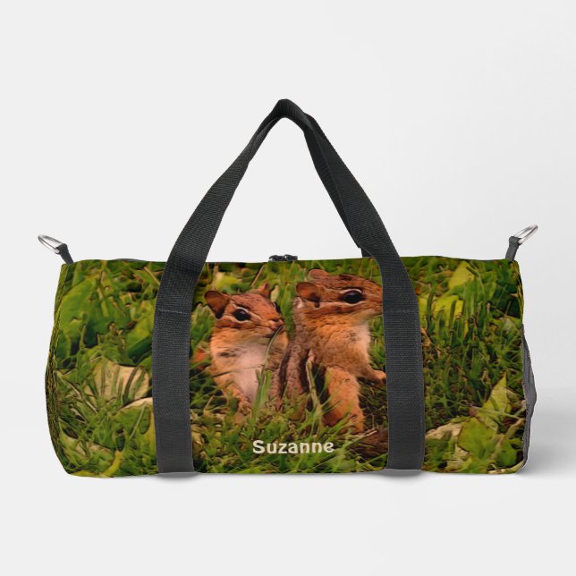 Sac De Sport Baby Chipmunks Animal Art Personnalisé (Recto)