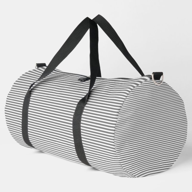 Sac De Sport Bandes grises et blanches (Coin gauche)