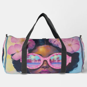 Sac De Sport Beauté tropicale dans les tons roses