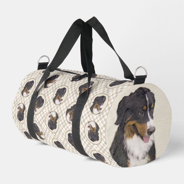 Sac De Sport Bernese Mountain Dog Berner Peinture de mignons an (Coin gauche)
