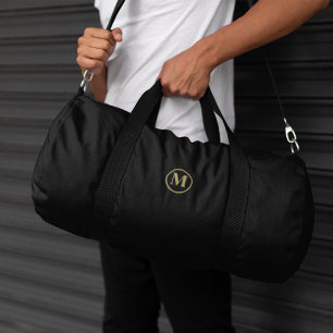 Sac De Sport Black Gold Initial l Élégant Salle De Fitness Mini
