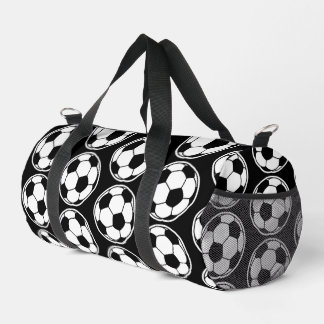 Sac De Sport Black Soccer Ball Pattern Screwball Graphics