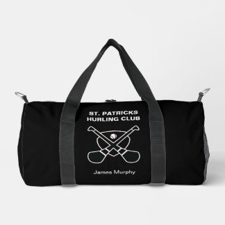 Sac De Sport Blessure personnalisée / Camogie (Noir)