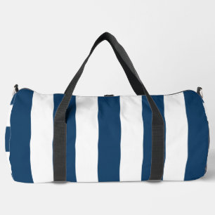 Sac De Sport Bleu de marine, Blancs, Motif rayé