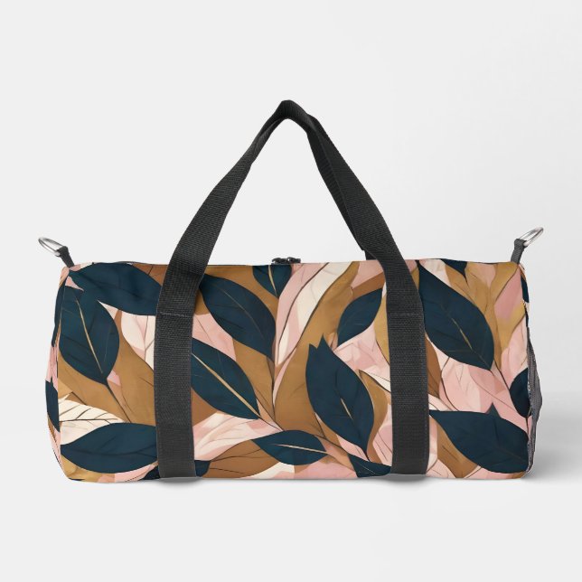 Sac De Sport Blush Pink Gold Boho Collection Feuille tendance (Recto)