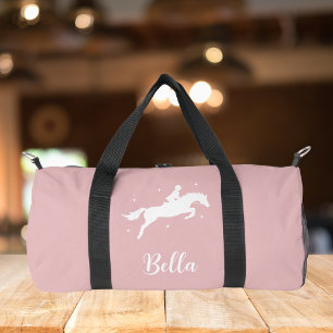 Sac De Sport Blush Rose Moderne Équitation Équestre