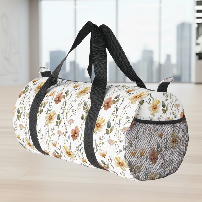 Sac De Sport Boho Wildflower Watercolor (Créateur téléchargé)