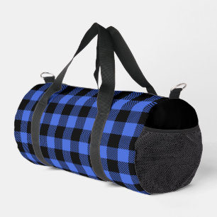 Sac De Sport Buffalo Check Blue and Black Lumjack Plaid