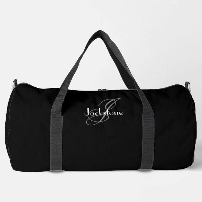 Sac De Sport Cadeau pour lui Moderne Monogramme Cool Classique  (Recto)