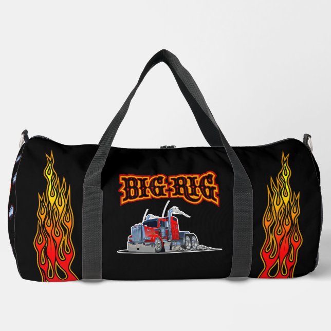Sac De Sport Camion de dessin "Big Rig" (Recto)