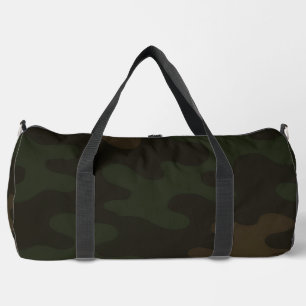 Sac De Sport Camouflage Brun Foncé et Vert de Forêt Terreux Ric