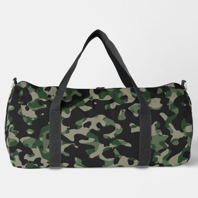 Sac De Sport Camouflage Impression Couper Coudre Grand Duffel S (Recto)